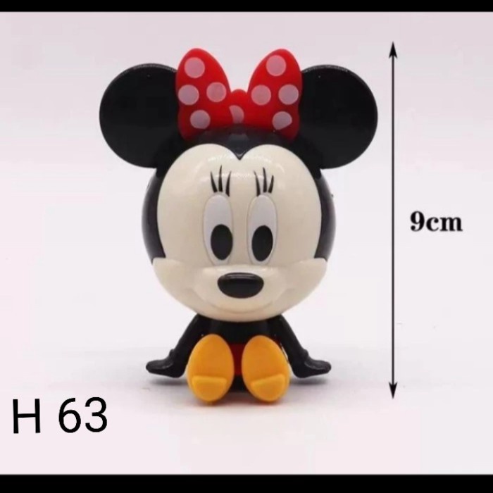 Miniqe- Topper Minnie Mouse, Mainan Minnie Mouse