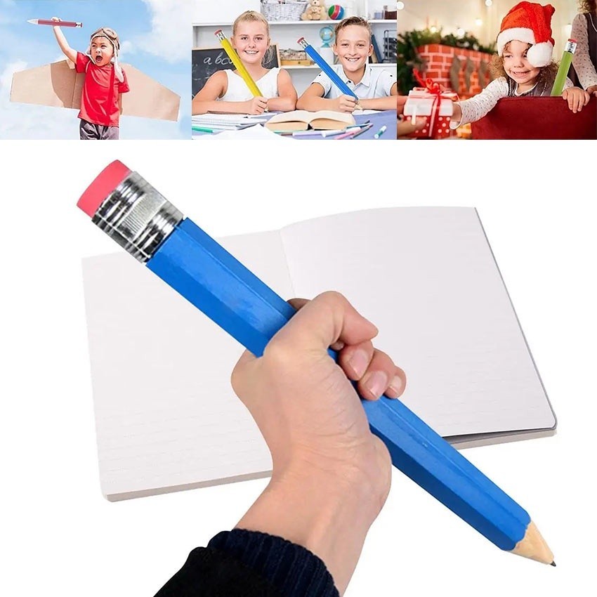 

Ready Pensil Jumbo Besar 33 CM Mainan Pencil Pensil Jumbo Hiasan Photo Kado Kreatif Pensil Besar