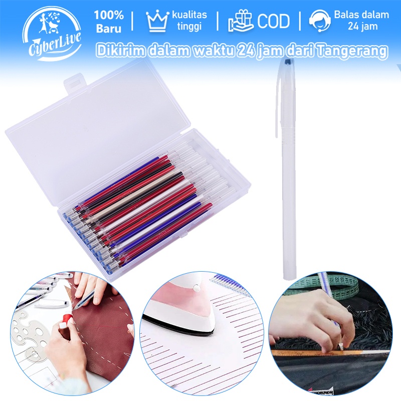 

40pcs Heat Erasable Pen High Temperature/Pen Penanda Kain/Pen Pola/ Pulpen Pola Untuk Spidol Marker