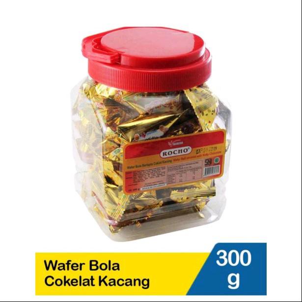 

Kuliner.Kita Rocho Wafer Bola Cokelat Kacang 300Gr