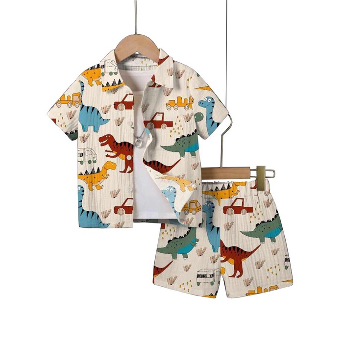 KidTren- Set rayon anak laki laki perempuan/pajamas anak bahan rayon premiun 1-9 tahun Katun