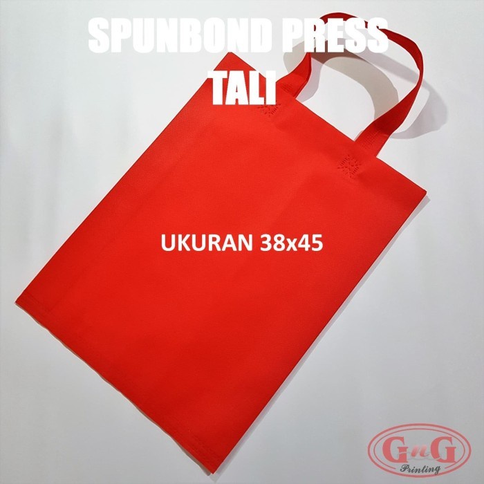 [Expert] Spunbond Tali 38x45 Polos / Tas Kain / Kantong Kain / Goodie Bag/Goody