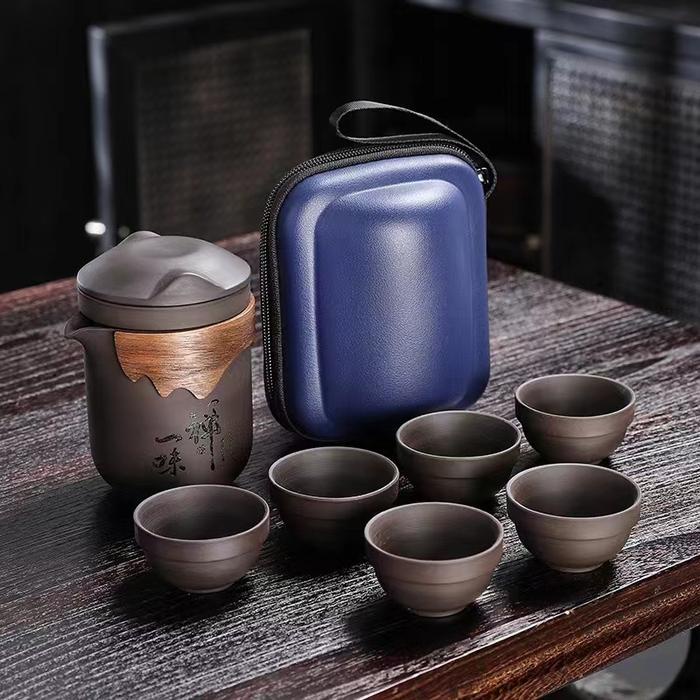Tea Pot Set Travel Tea Set Portable With Bag