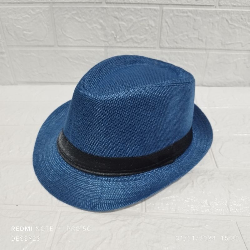 Topii fedora laken topi fedora vintage