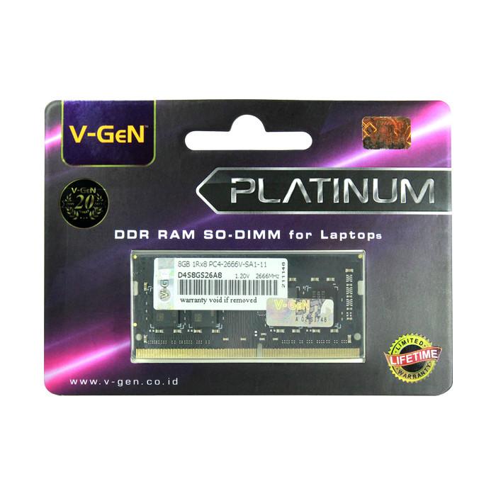 Ready Ram Ddr4 Sodimm V-gen 8gb Pc2666mhz Memory Laptop Vgen