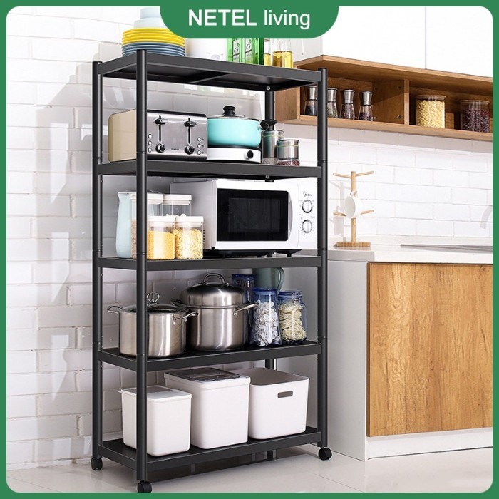 [Expert] NETEL Rak Microwave Susun Rak Dapur Minimalis Rak Oven Serbaguna