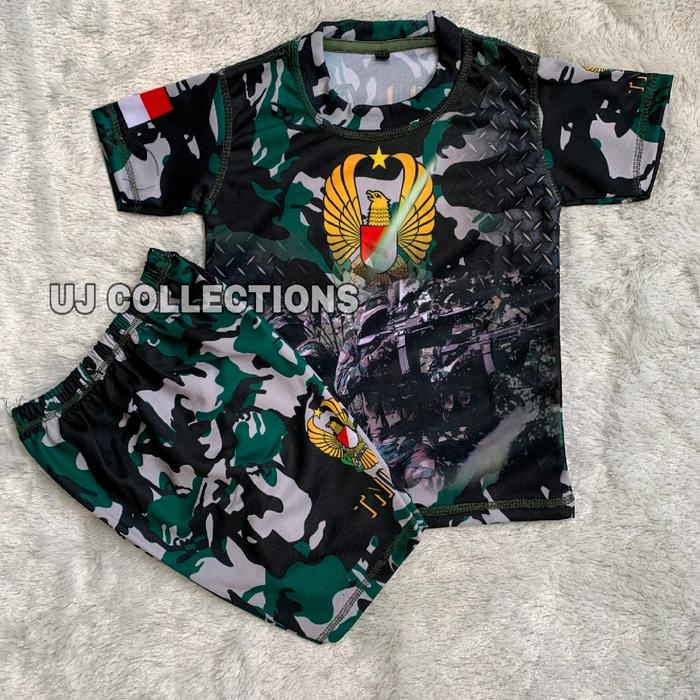 Nakboy- SETELAN JERSEY ANAK LENGAN PENDEK MOTIF LORENG TN1 AD - BAJU SETELAN JERSEY LORENG ANAK