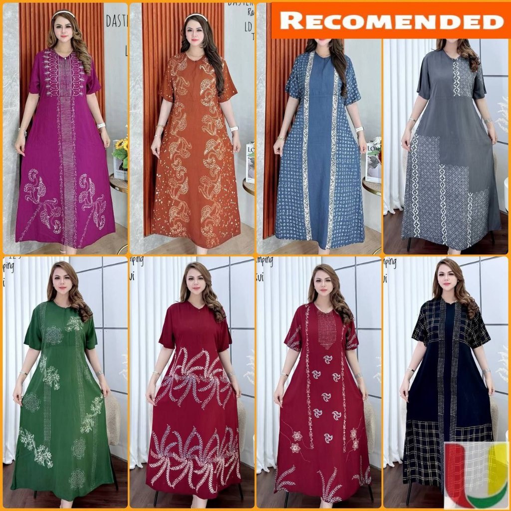 TERBARU Batik Usman Terbaru Daster Semata Kaki kekinian busui rayon twill daster panjang lengan