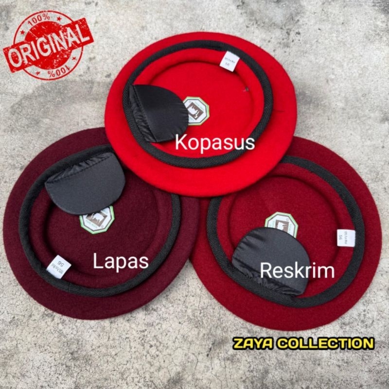 BARET CAMEL MERAH KOPASUS LAPAS RESKRIM