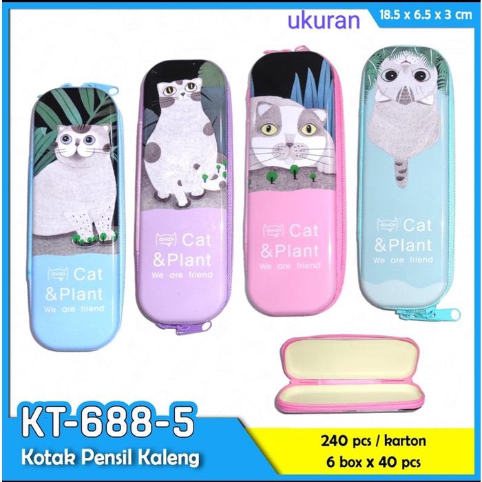 

```````] tempat pensil kaleng sleting kt 688 herman satuan