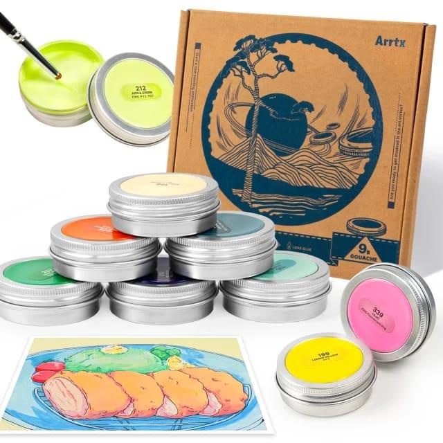 

:::::::] arrtx premium gouache 9 x 30 ml set B