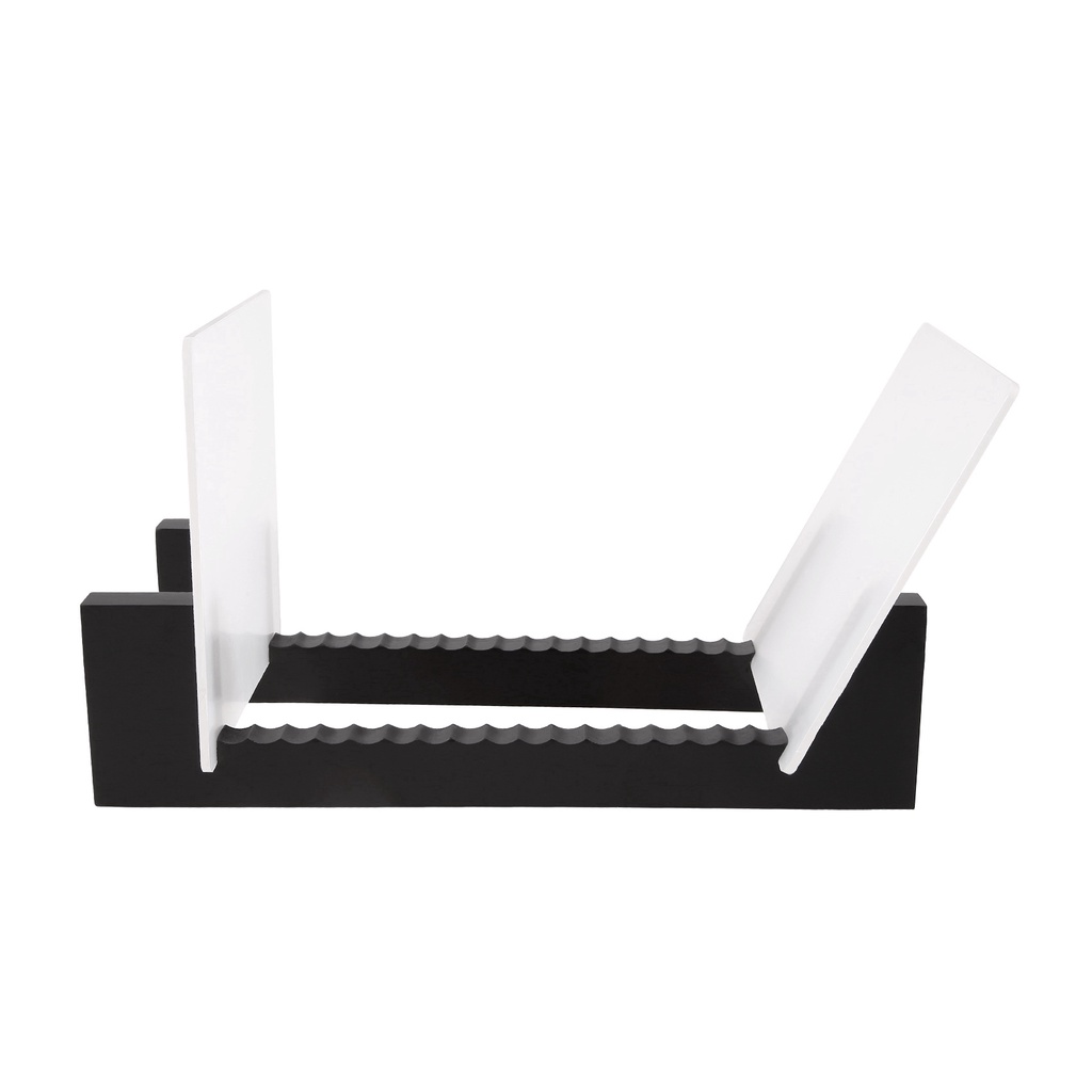 Vinyl Record Storage -Vinyl LP Record Rack 13.7 Inches Long -Vinyl Record Holders (Black)-BLife