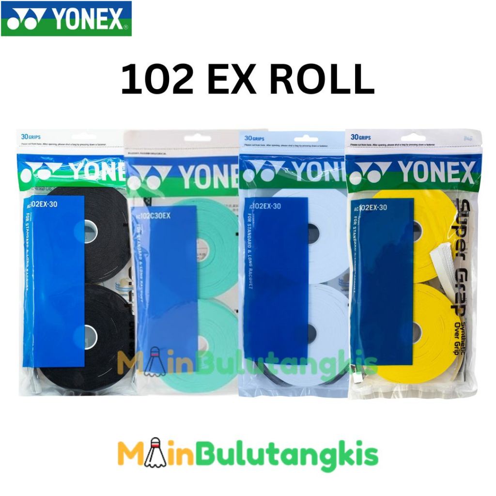 Grip Raket Badminton Yonex AC 102 EX Roll Original - 15 Pcs / Roll Dw05