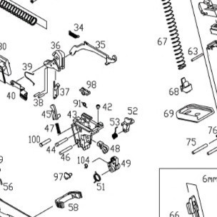 Stok Terbatas Part Kjw Hammer G18C Kp13F Original Part No.49