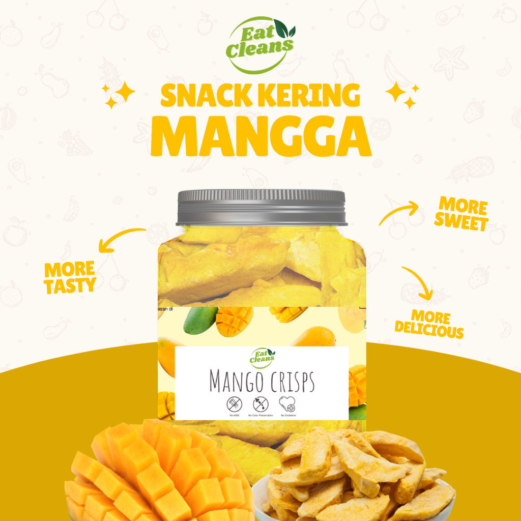 

Freeze Dried Mango - Snack Keripik Buah Mangga Manggo - Mango Kering Crispy Freeze - Dried Camilan