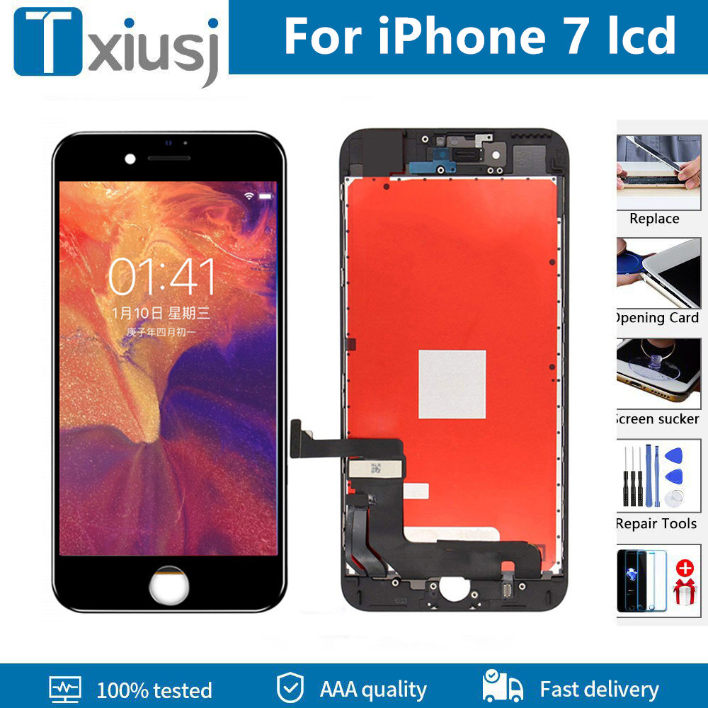 100% Tested 4.7" High Brightness Lcd For Iphone 7 A1660 A1779 A1778 Lcd Display With 3D Touch Screen