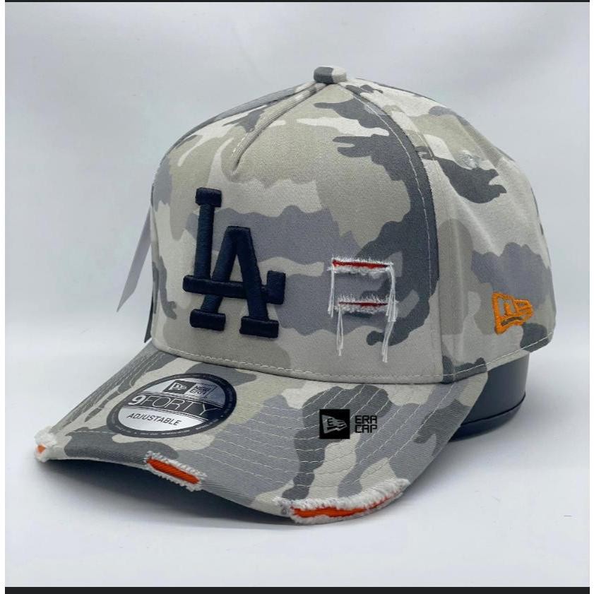 Topi Baseball Logo LA Loreng camo Sobek / Topi Baseball Model Sobek full tag / Topi Pum / Topi Pria