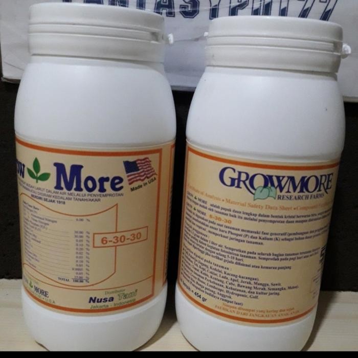 Pupuk Khusus Berbuah Dan Berbunga, Growmore 6 30 30, Asli Original P #Gratisongkir