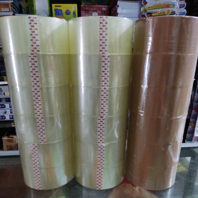 

LAKBAN BENING / TEBAL Full 100 YARD isi 6 Rol