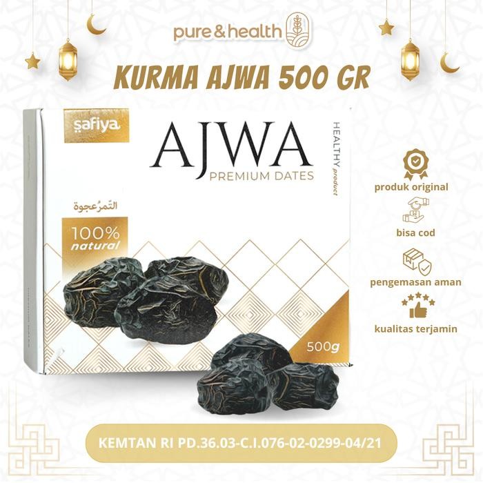 

BisaInstan- Kurma Ajwa 500 gr Madinah Dates Fresh Natural Super Food