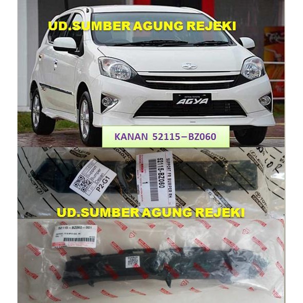 BRAKET BUMPER DEPAN AGYA DAN BREKET BUMPER DEPAN AGYA AYLA