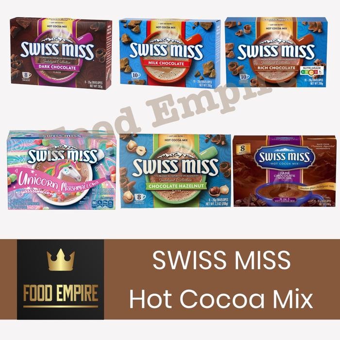 

BisaInstan- SWISS MISS Hot Cocoa Mix 3 in 1 Milk Chocolate Powder