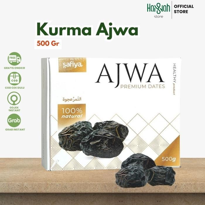 

BisaInstan- Kurma Ajwa Madinah 500gr / Kurma Nabi / Premium Dates Original