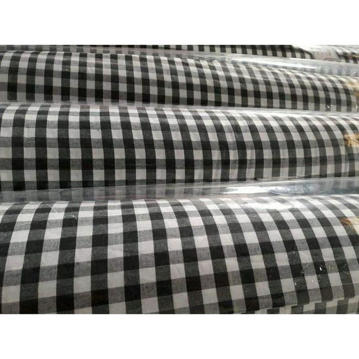 MURAH Kain Poleng Bali Motif Kotak-Kotak Hitam Putih, 150cm Lebar, 100cm Panjang, Sarung Kain,