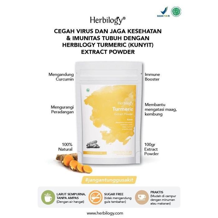 

BisaInstan- Herbilogy Bubuk Kunyit / Turmeric / Tumeric Extract Powder 100 gram