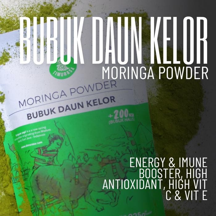 

Kirim,HariYgSama- Bubuk Daun Kelor Moringa Powder Timurasa 60gr & 225gr
