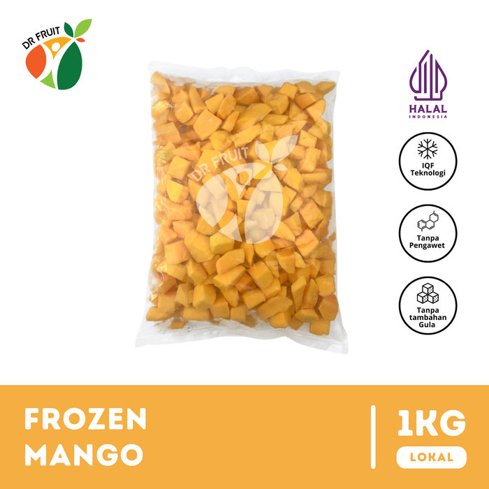 

BisaInstan- Buah Mangga Beku Frozen Mango (IQF) 1 KG