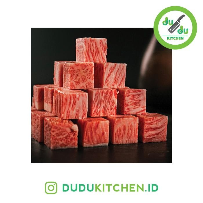 

Kirim,HariYgSama- (Wagyu) Beef Saikoro - Cube 3x3 Meltik Daging Sapi Yakiniku BBQ Steak