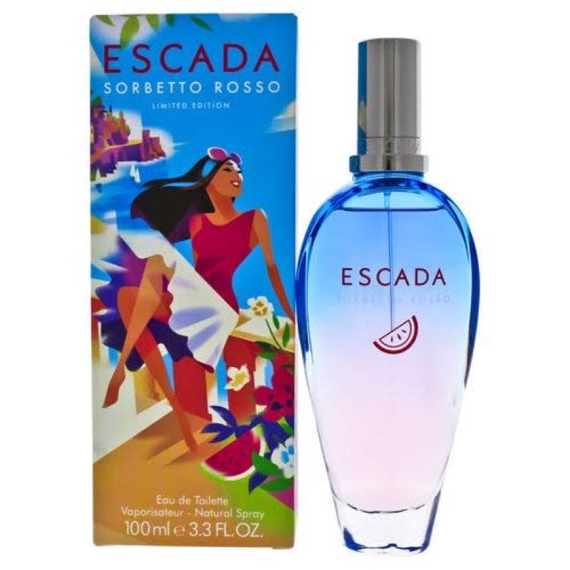 PARFUM ORIGINAL EROPA Escada Sorbetto Rosso for women EDT 100ml PARFUME WANITA / Parfum wanita