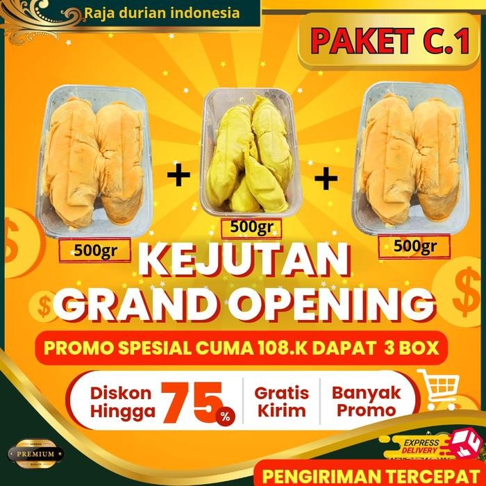 

BisaInstan- RDI. PUSAT DEPOK Durian Kupas Paket Durian kupas kalimantan + sibolg