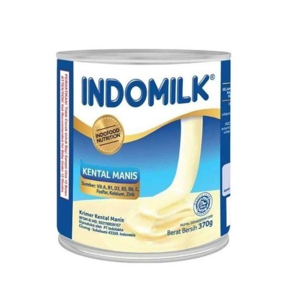 

1 DUS INDOMILK SUSU KENTAL MANIS PUTIH KALENG 370 GRAM