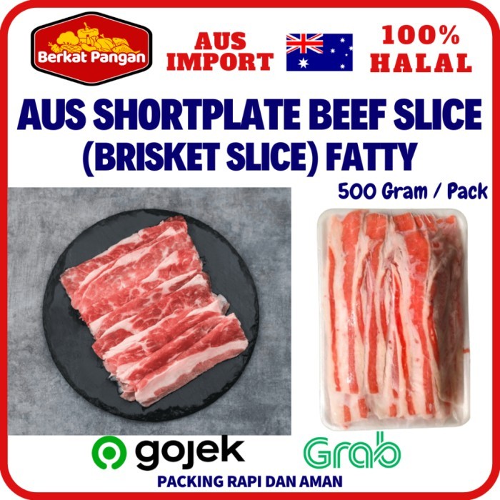

Kirim,HariYgSama- AUS Shortplate Slice / Slice Beef Brisket Fatty / Yakiniku Slice