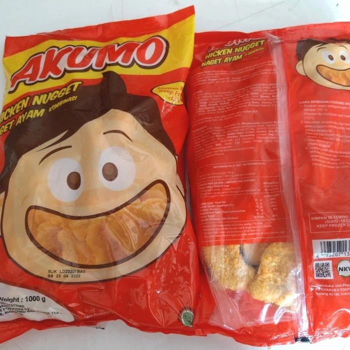 

Kirim,HariYgSama- Akumo Chicken Nugget 1 Kg / Naget Ayam