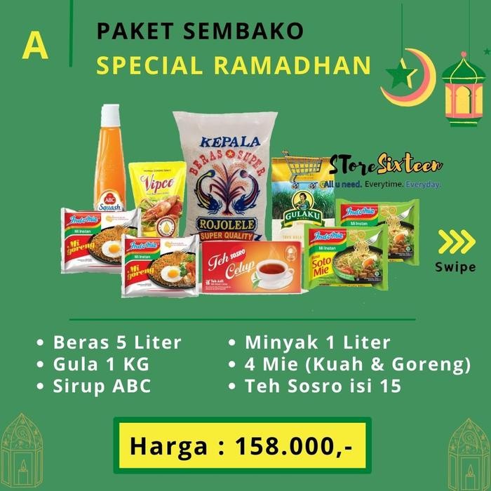 

Kirim,HariYgSama- Paket Sembako Ramadhan A / SIRUP ABC
