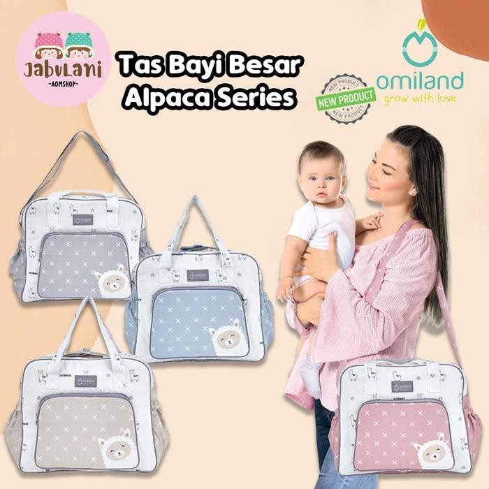 Momibi- Omiland Tas Perlengkapan Bayi Besar Alpaca Series Omiland Tas Bayi Besar Alpaca Series