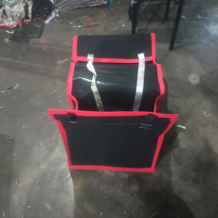 BEST SELLER LTPS TAS OBROK KURIR TAS KERANJANG MOTOR ANTI AIR KECIL KAIN MOTORCYCLE