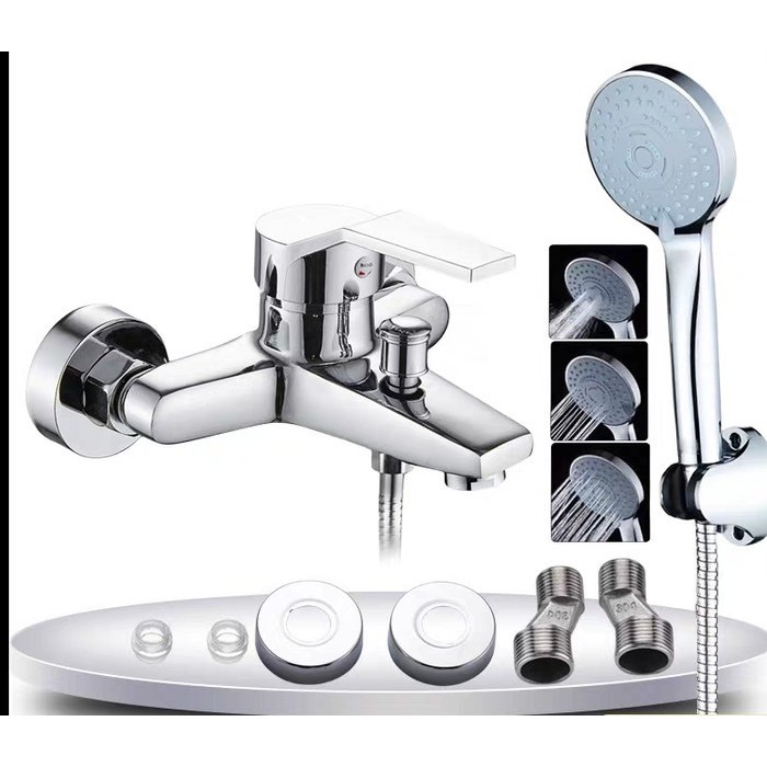 Paloma Hardcore - Kran Shower Panas Dingin Kran Kamar Mandi Kran 2 Cabang Hitam