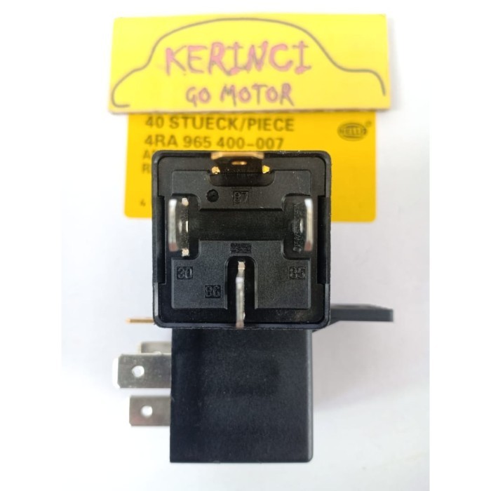 [Expert] RELAY HELLA KAKI 4 12V 30A - RELAY KLAKSON HELLA - RELAY LAMPU HELLA