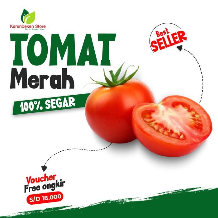 

Tomat Merah Segar 1kg Sayur Buah Serbaguna, Cocok untuk Masak & Jus *