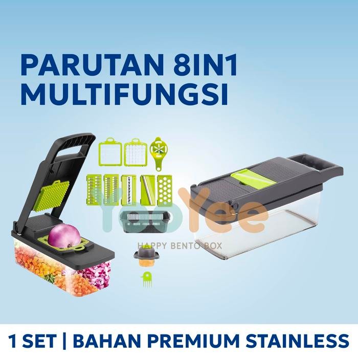 

Parutan Serbaguna Sayur dan Buah Multifungsi 8in1 Pengiris Sayur *