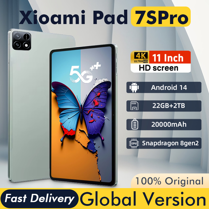 

2025 New Original Mi Pad 7 Pro Tablet 11Inch Snapdrago 8Gen2 Hd 4K Android 14 22Gb+2T 20000Mah 5G