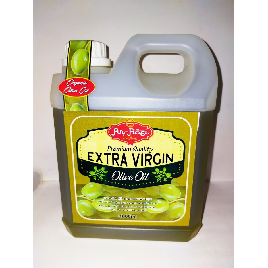 

Terlaris Minyak Zaitun ( Olive Oil ) Extra Virgin Ar-Rozi 1Kg Ready