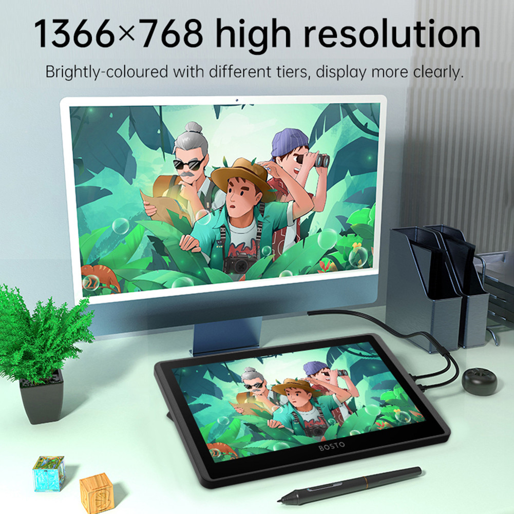 

12Hd-A H-Ips Lcd Graphics 11.6 Inch Digital Art Drawing Pad 8192 Levels Drawing Tablet With Screen