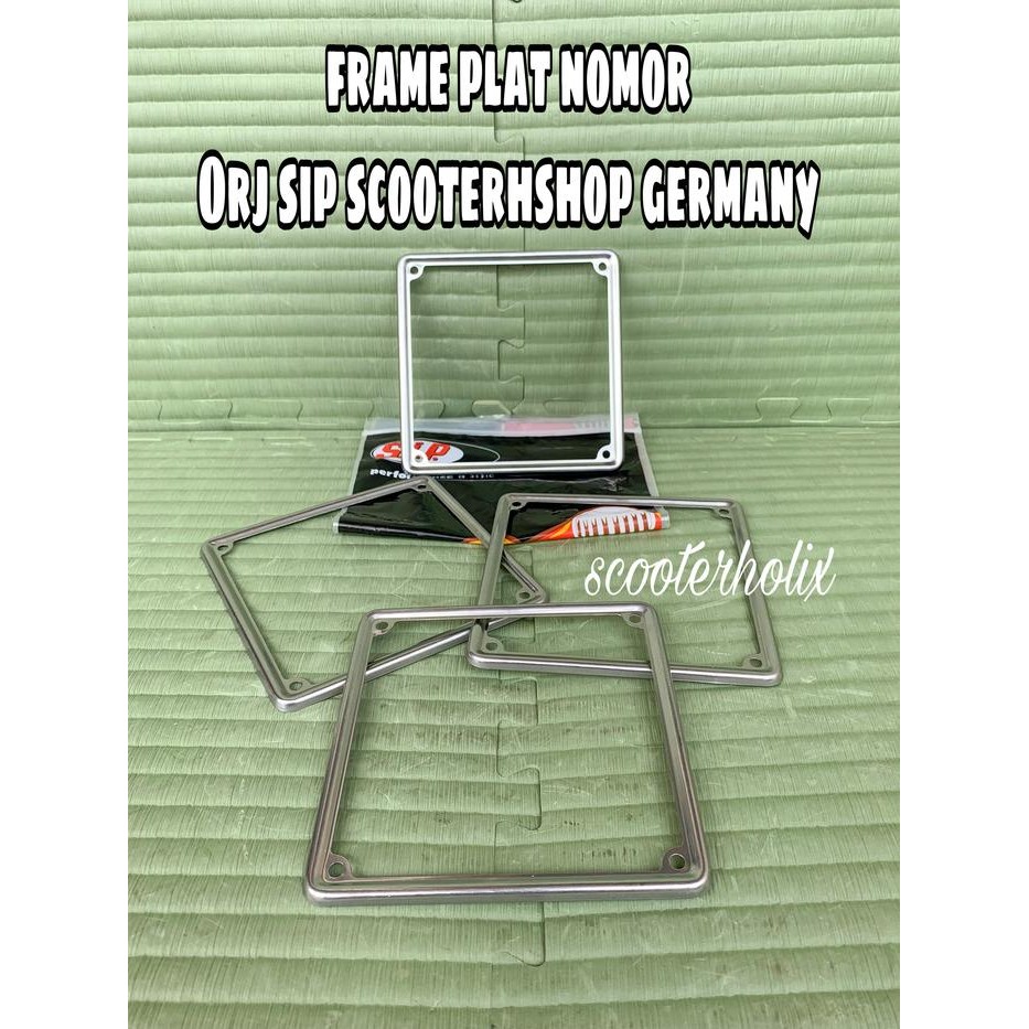 Promo Terbatas Frame Plat Nomor Ori Sip Scootershop Germany Aman