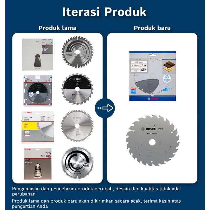 Bosch Circular Saw Blade / Mata Potong Circular Saw Untuk Kayu 160Mm