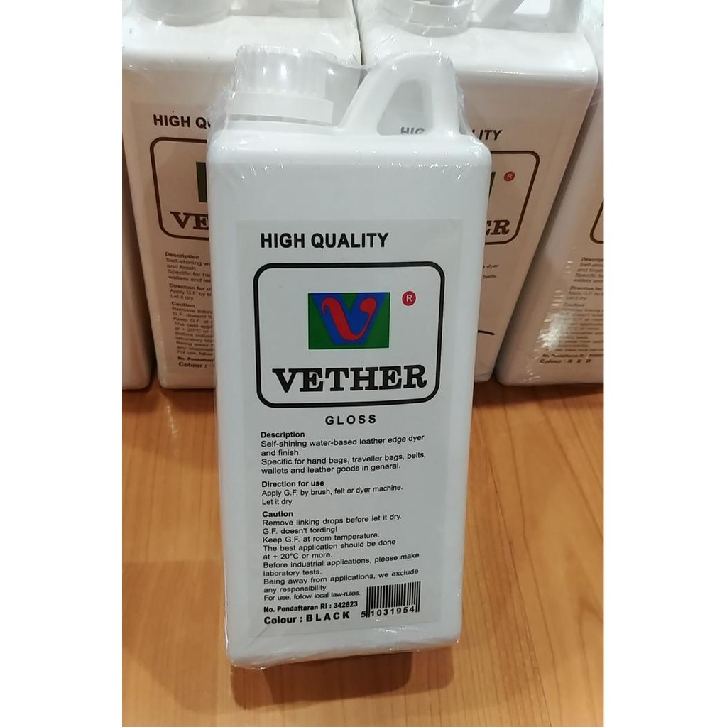 

ready stok cat pinggir kulit gloss kilap vether 800 gram original